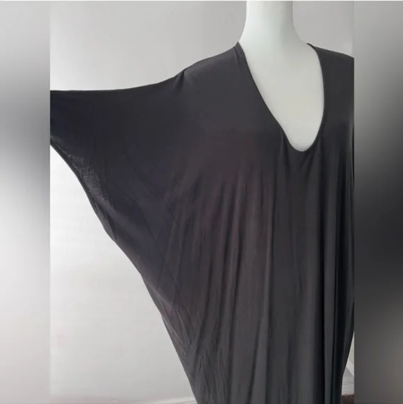 Barefoot Dreams Luxe Milk jersey kaftan black - Picture 3 of 16